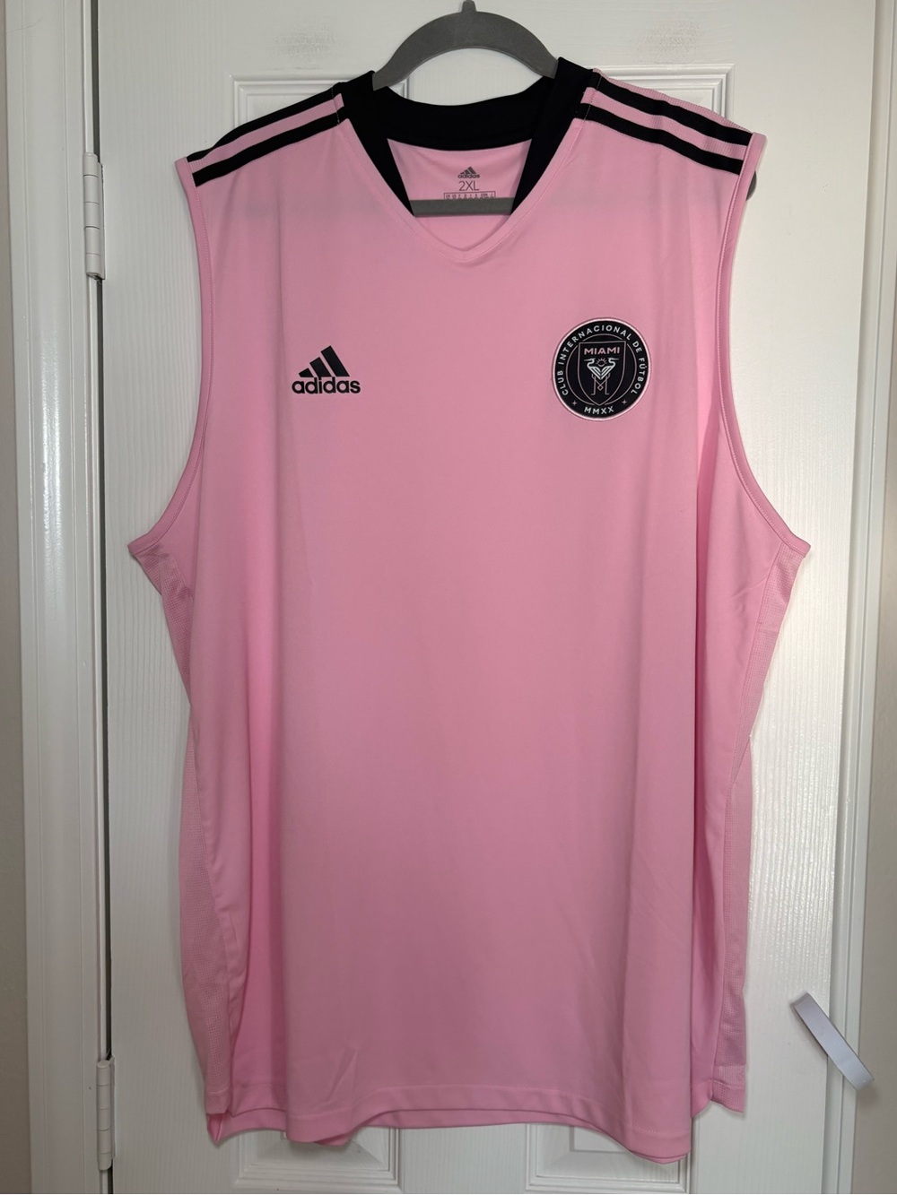 Adidas Inter Miami CF Pink Sleeveless Training Jersey 2XL